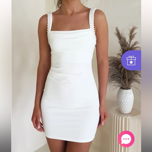 Sthcute brand dress, brand new, size medium, pearl detailing on straps - Picture 1 of 3